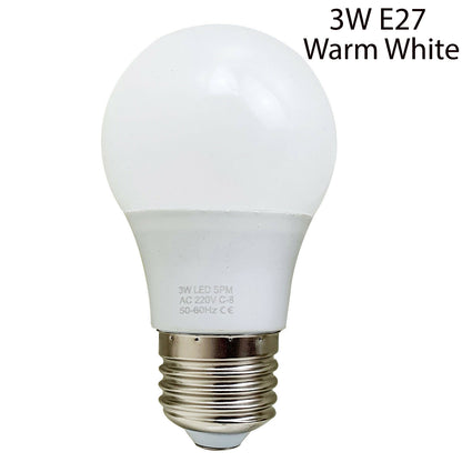 E27 3 W energiesparende warmweiße LED-Glühbirnen A60 E27 Schraubbirnen, nicht dimmbar