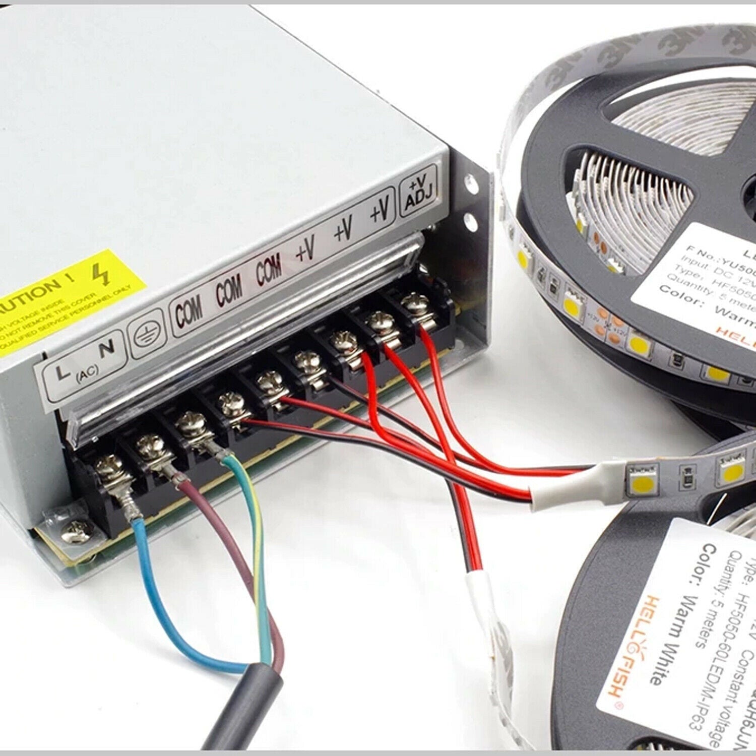 LED-Umschaltung transformator 24V DC Silberton