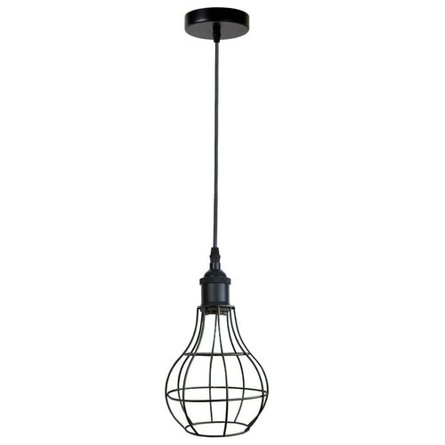 Retro Pendelleuchte & Hangelampenschirm – Metallkäfig~1532