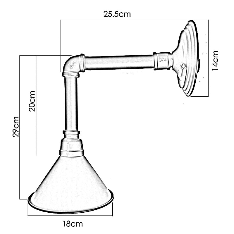 LED  Rohr Wandleuchte Innen  