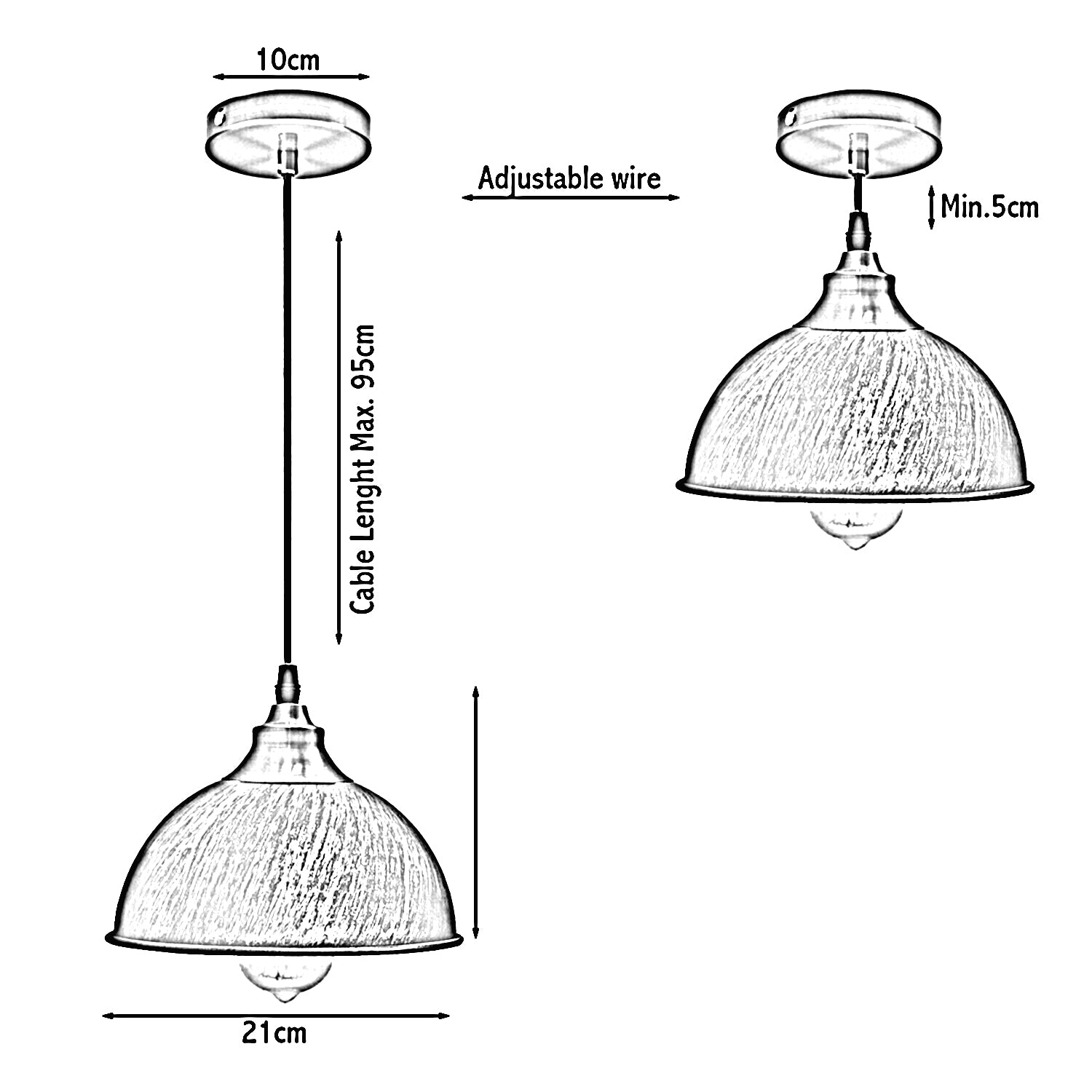 Lampenschirm Hängelampe Esstisch Pendelleuchte Wohnzimmer