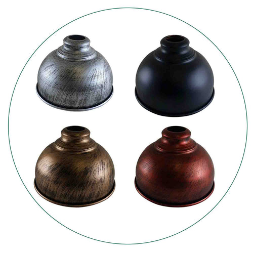 Vintage Lampenschirm Ø 21cm Kurvig für Deckenleuchte ~1687