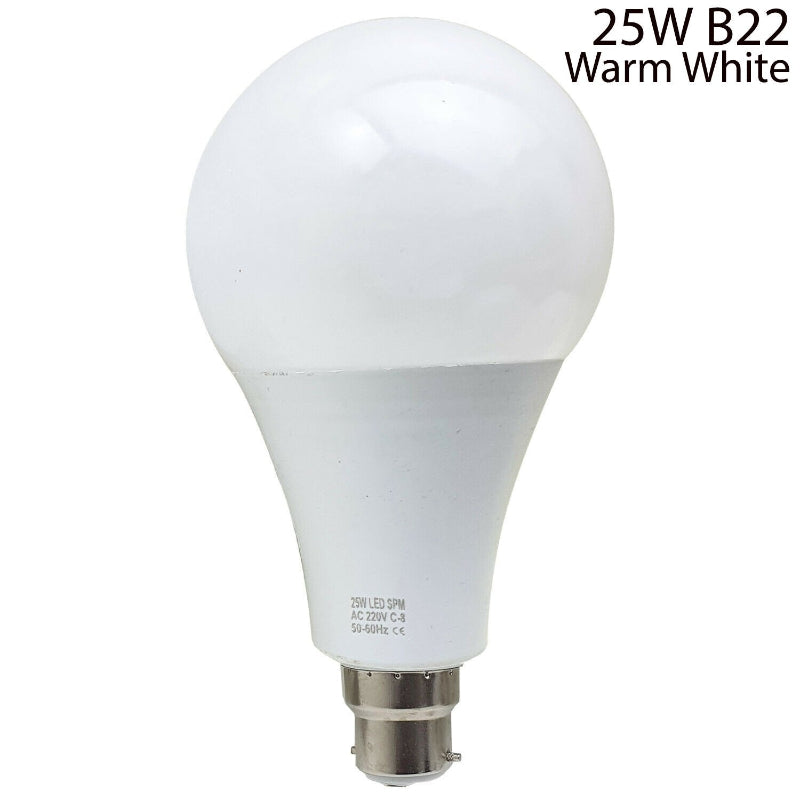 B22 oder E27 Glühbirne Energiesparlampe Warm White Globe