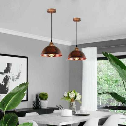 Moderne Vintage Retro industrielle rustikale Wandleuchte Pendelleuchte Lampe Leuchte – rustikal rot
