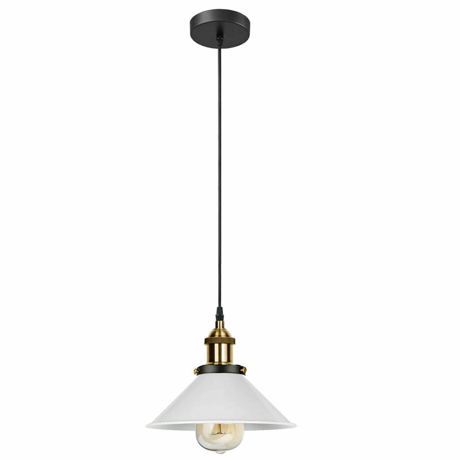 Vintage Industrieller Deckenpendelschirm aus Metall Moderne Hängelampe im Retro-Stil