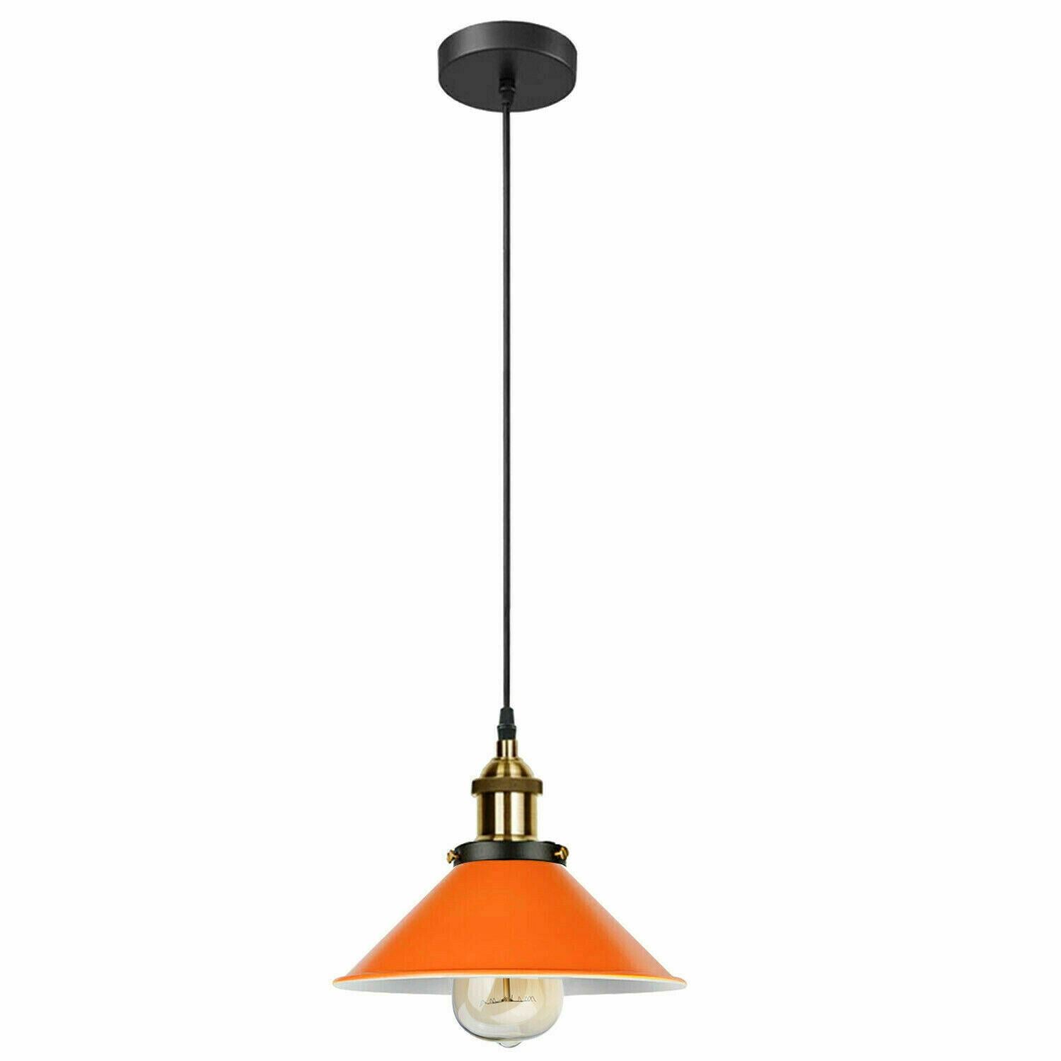 Vintage Industrieller Deckenpendelschirm aus Metall Moderne Hängelampe im Retro-Stil
