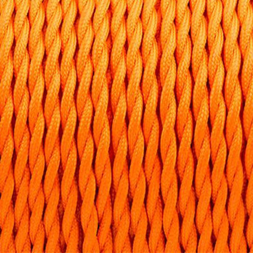 Geflochtene Lampenkabel 2x0.75mm² - Hochwertig Orange~1172