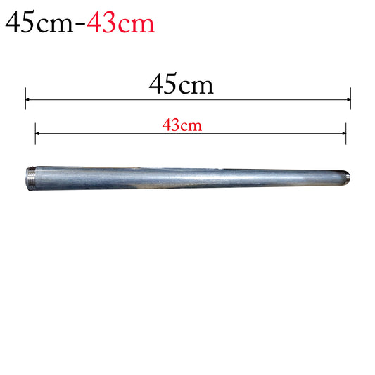 Verzinktes Eisenrohr mit Gewinde - 3/4 "Rohr aus Kohlenstoffstahl / Rohr 45 cm Rohrbeleuchtungszubehör