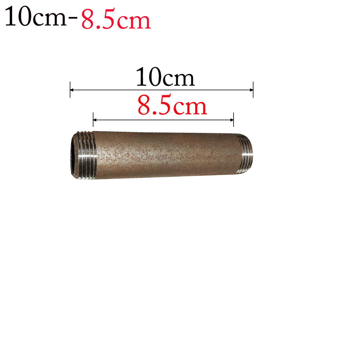 Rohrbeleuchtungszubehör Eisengewinderohr-10cm