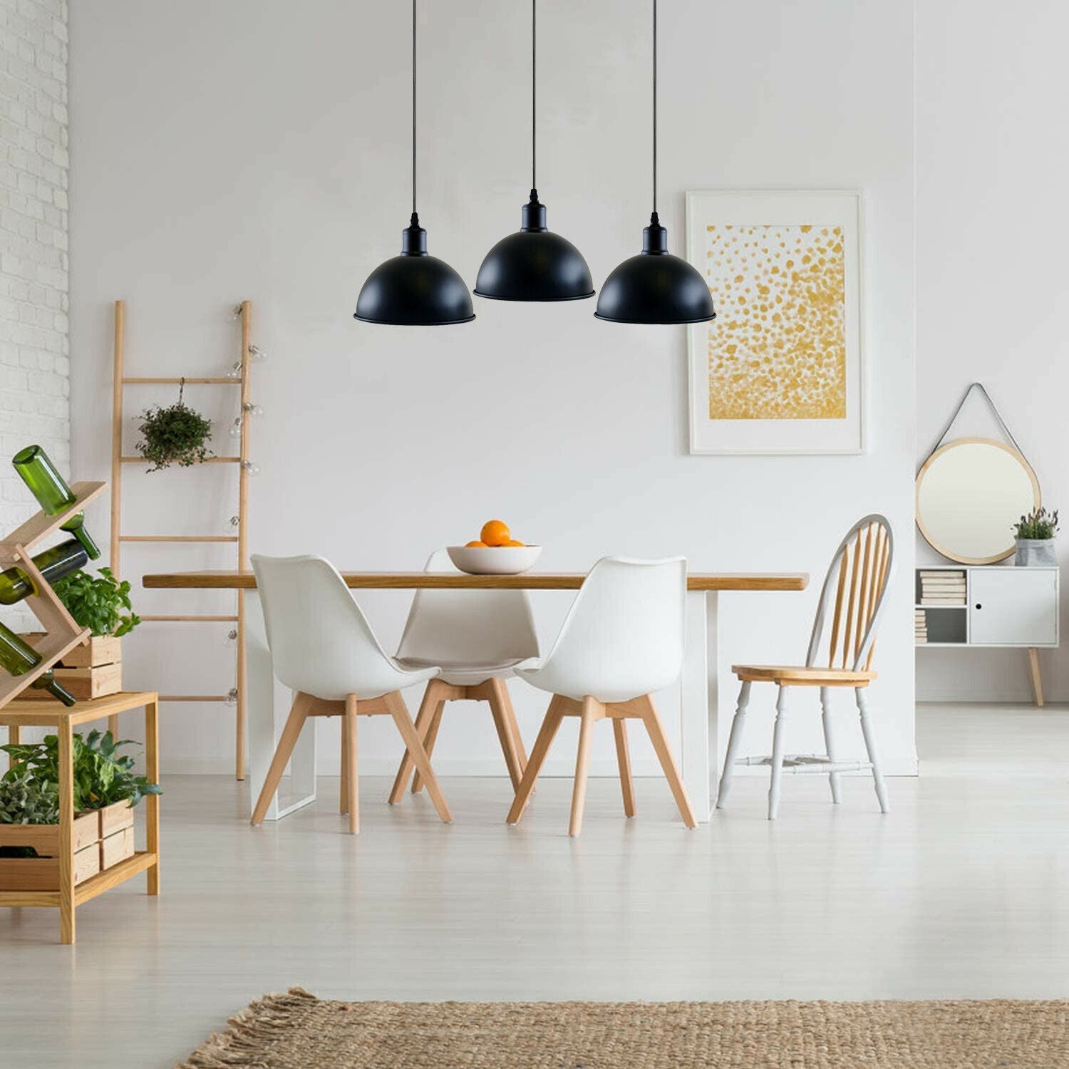 Vintage Pendelleuchte 3 Flammig Für Wohnzimmer 