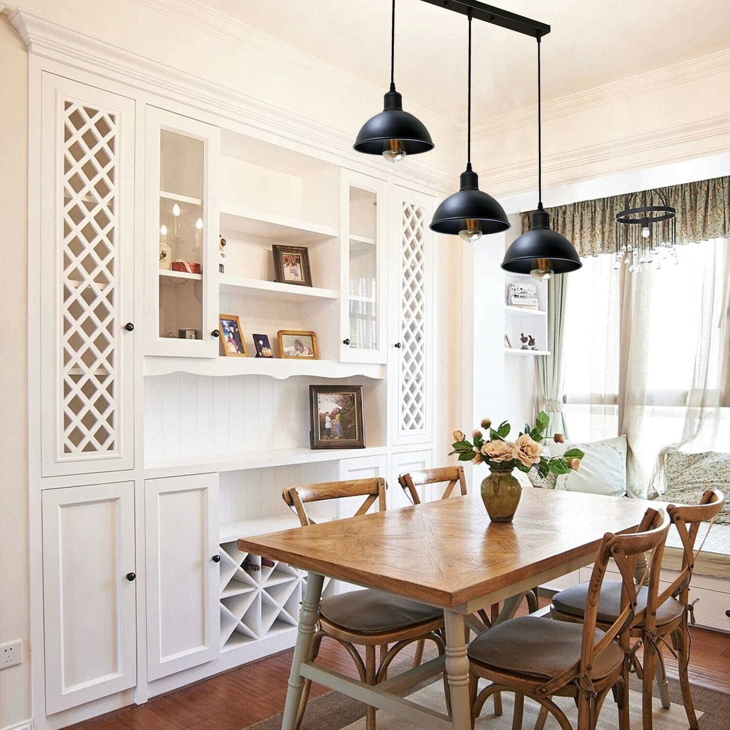Vintage Pendelleuchte 3 Flammig Für Wohnzimmer 