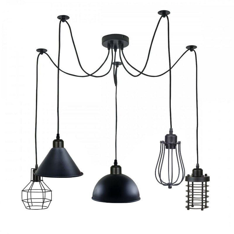 Retro Spinnenlampe für Wohnzimmer und Esszimmer