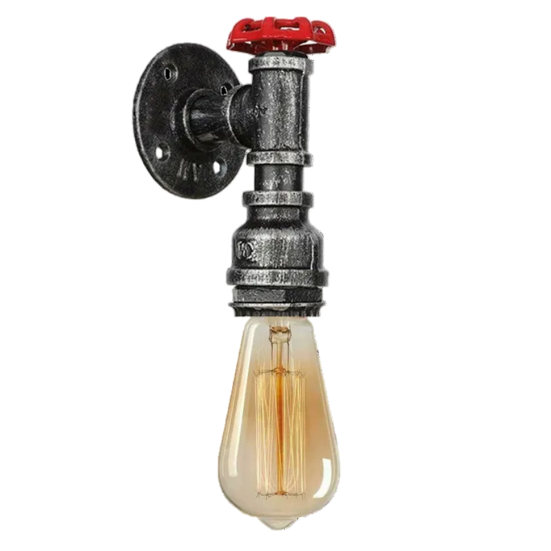 Industrielle Vintage Wandleuchte aus Metall für Wasserpfeifen von LEDSone DE