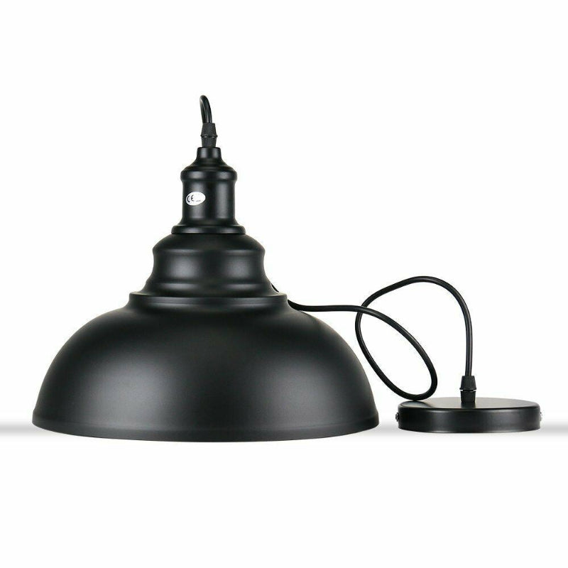 Rustikale Esszimmerlampe im Industrial Design schwarz