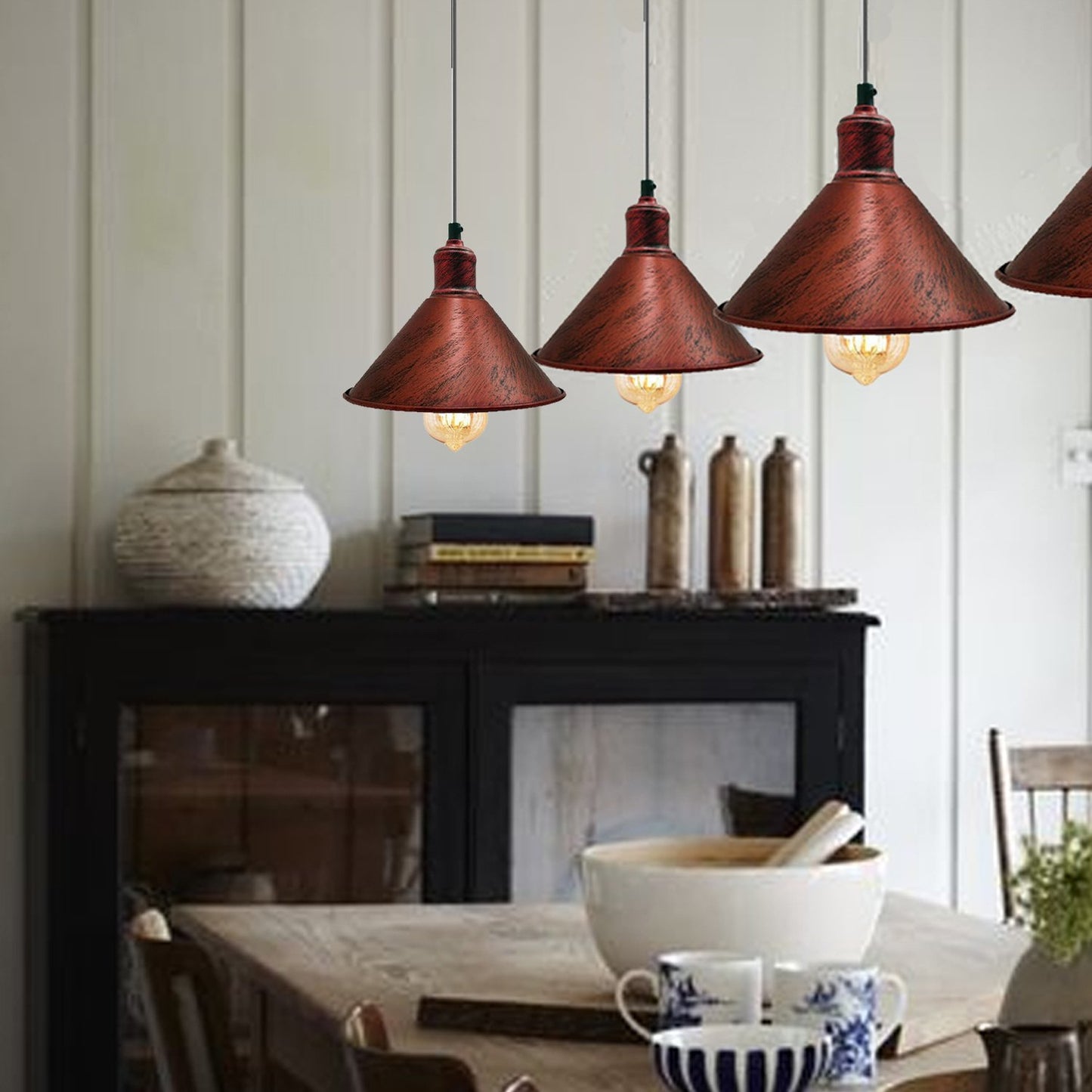 Hänge Lampe Wohn Ess Zimmer Tisch Beleuchtung Küchen Pendel Leuchte Decken Licht