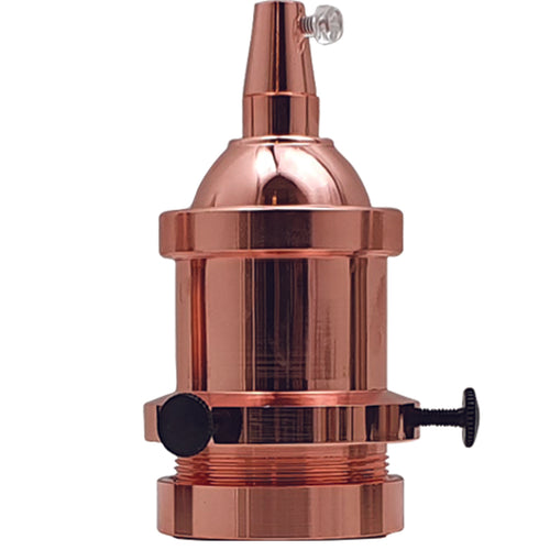 Vintage 10A rosaguld E27 lampeholder til væglampe ~ 1472