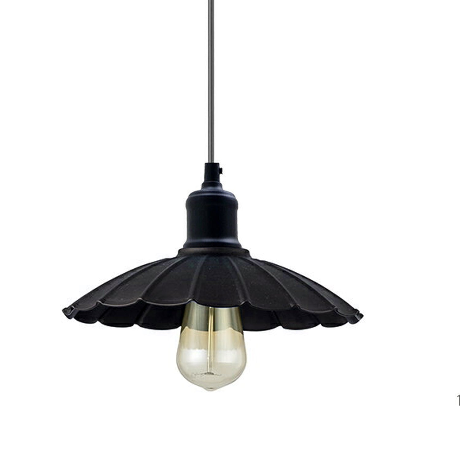 Schwarz -Industriedesign Küchenlampe E27 Hängelampe Retro Pendellampe Lampe Leuchte