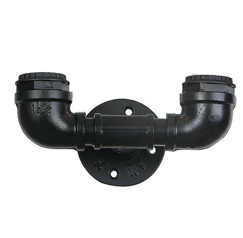 Industrielle Wasserrohr Lampe – Vintage Wandleuchte~2322