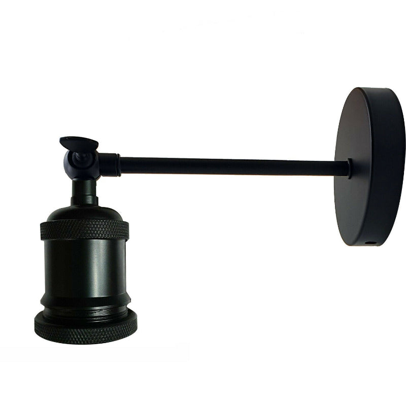   Wandleuchte innen| E27 Fassung Schwarz Wandlampe
