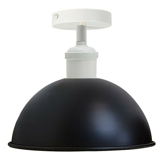 Schwarze Industrial Deckenleuchte für niedrige Decken