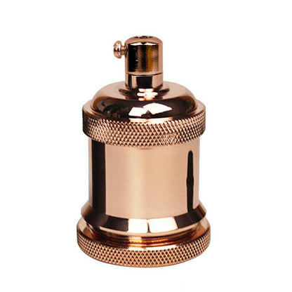 Roségold E27 Metall Lampe / Lampenfassung Ideal für Vintage Edison Glühlampen Antikes Metall