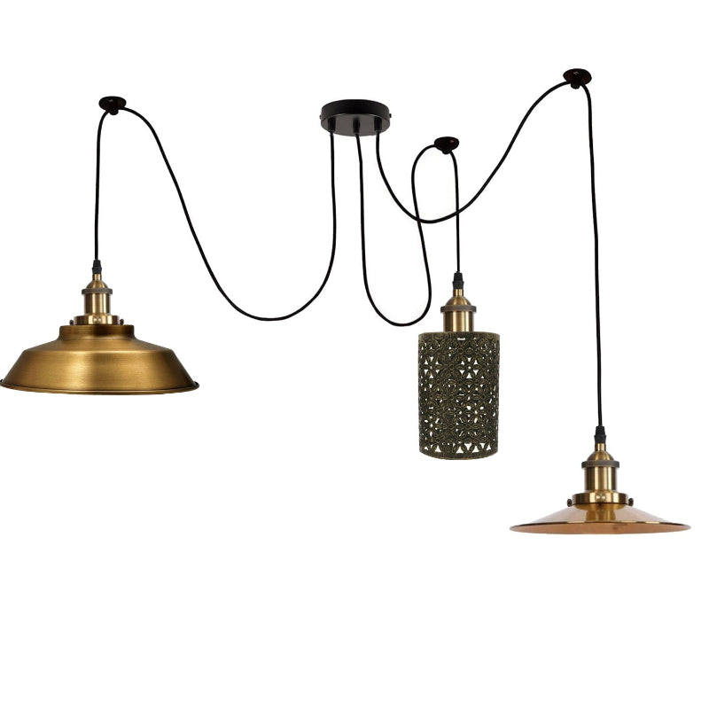 Spinnenlampe 3-flammig im Industrial Stil
