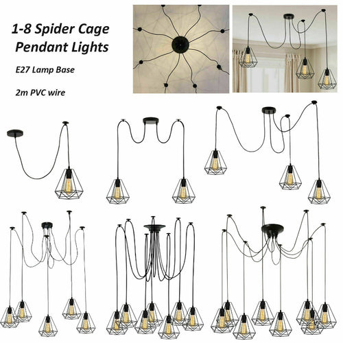 Loftlampe med 2 flammer og loftroset, edderkoplampe ~ 1887