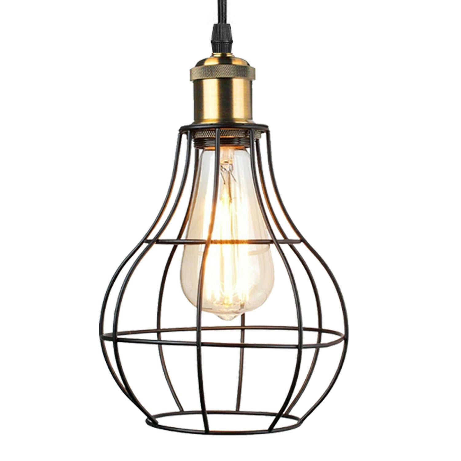 Pendelleuchte 8-flammig Spinnenlampe decke Käfig 
