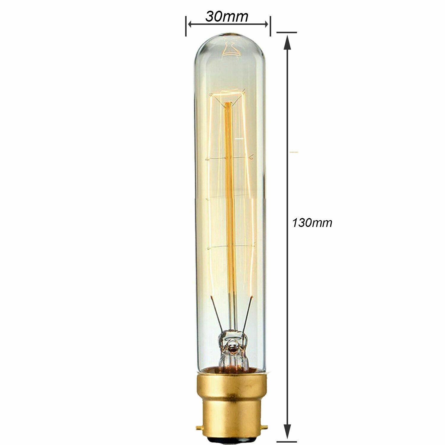 B22 60W T130 Dimmable Filament Vintage Light Bulb~3235 - LEDSone UK Ltd