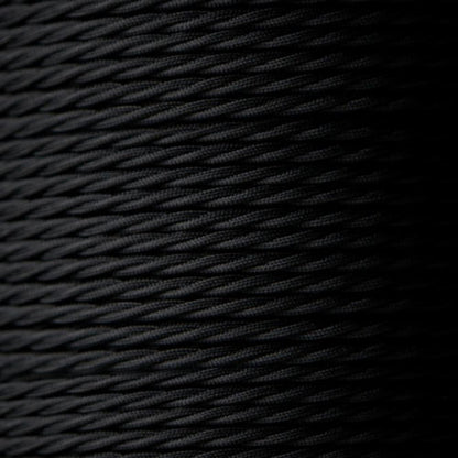 2-adriges, verdrilltes Elektrokabel mit schwarzer Farbe, 0.75 mm - LED-Leuchten kaufen - Transformatoren - Lampenschirme - Halter | LEDSone de