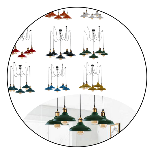 Vintage 5 Flammig Deckenlampe Spinnendesign