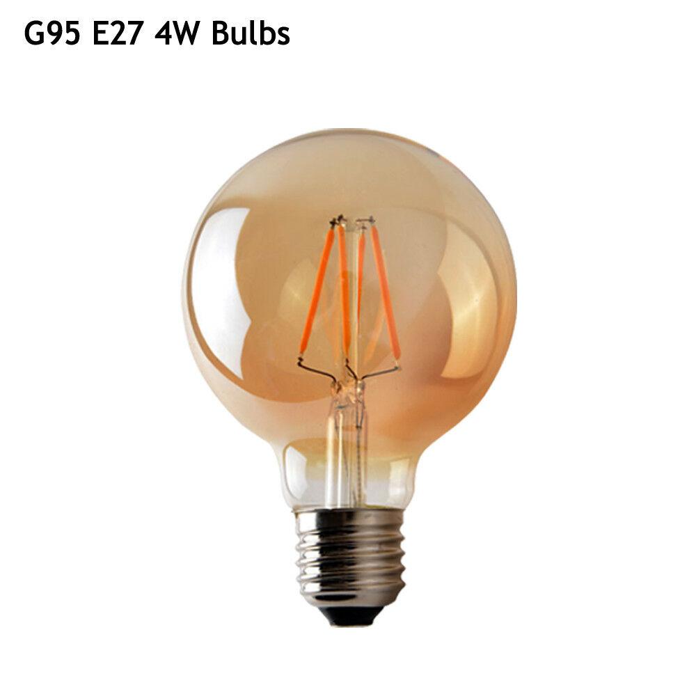 Vintage Dimmbare G95 E27 4W LED Glühbirne Fassung
