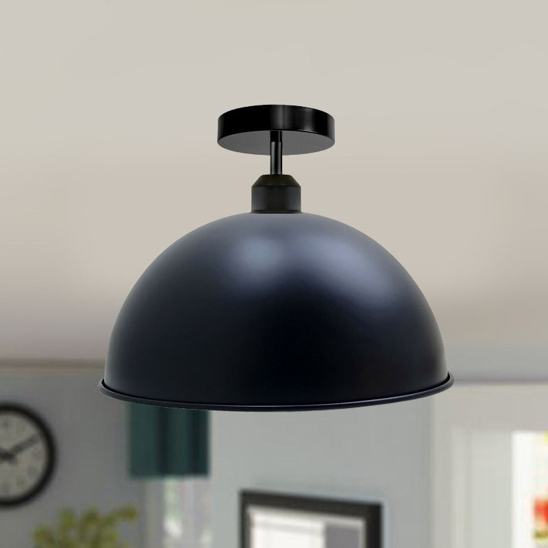 Industrieller Retro-Vintage-Stil Dome Shade Deckenleuchte