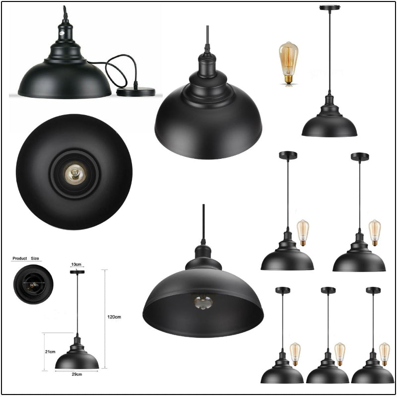 Vintage Hängelampe für Esstisch im Industrial Design