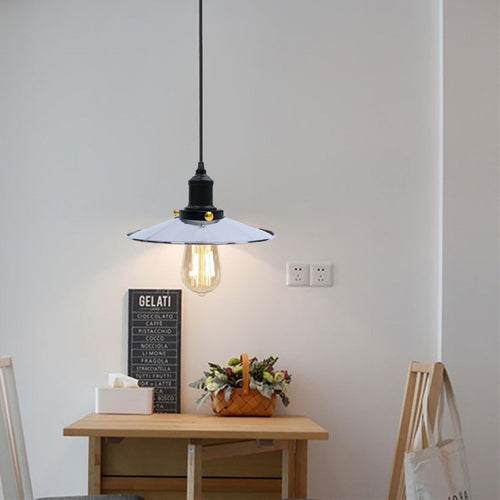 Lampada a sospensione vintage con paralume 22 cm | E27~1516