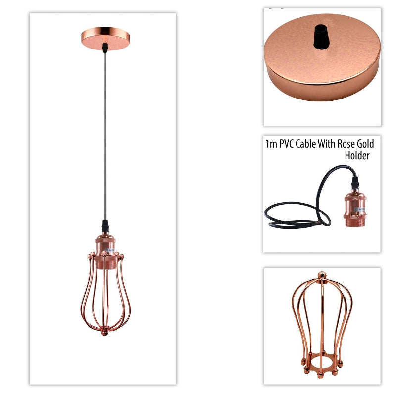 Vintage Pendelleuchte Metall