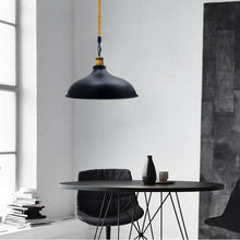 Vintage Pendelleuchte schwarz Industrial