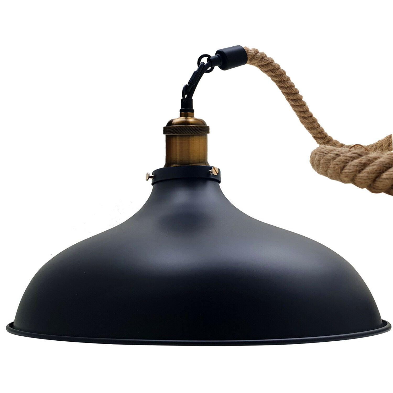 Vintage Pendelleuchte schwarz Industrial