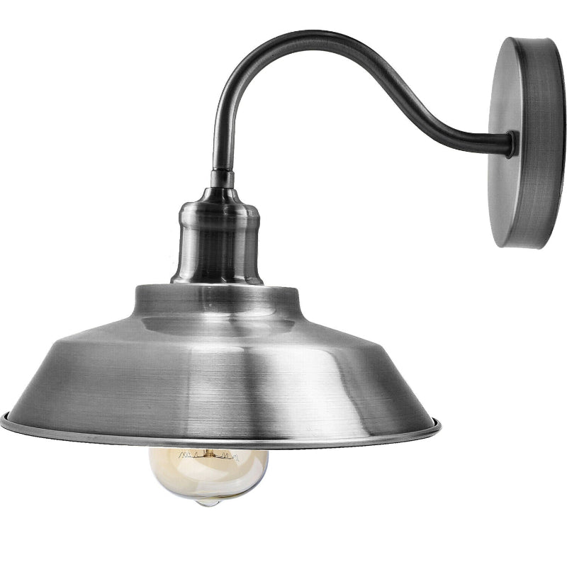 Vintage Wandlampe aus Metall für das Badezimmer