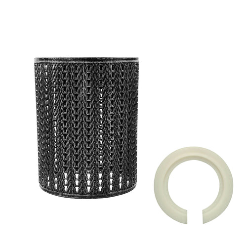 Neuer Stil Brushed Silver Vintage Metalldrahtkäfig Lampenschirm~1414