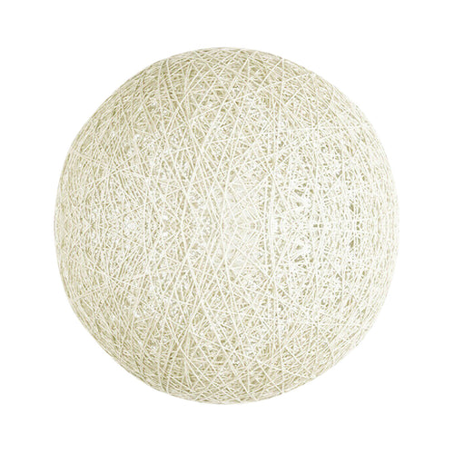 Hvid rattan pendellampe Ø20cm - E27 fatning ~ 2080