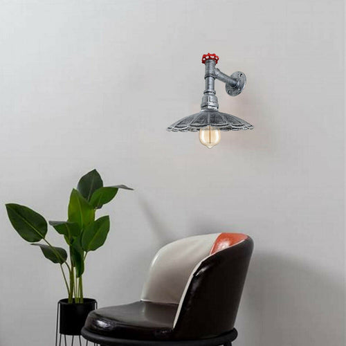 Industrielle Wandleuchte Innen | Rohr Design Wandlampe E27~2298