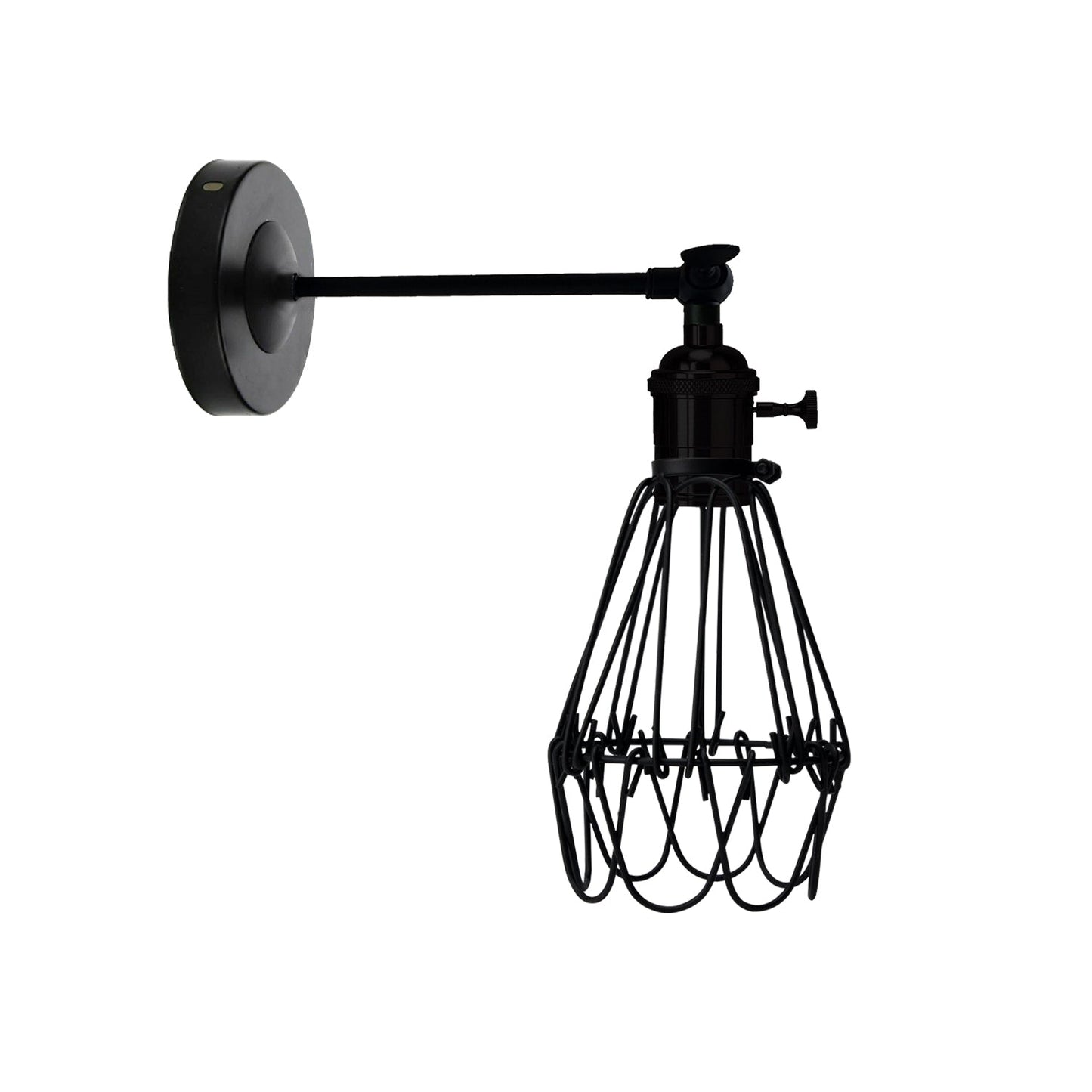 Kreative Retro Industrial E27 Wandleuchte Nordic Water Lilly Shaped Guard Wall Light aus Schmiedemetall