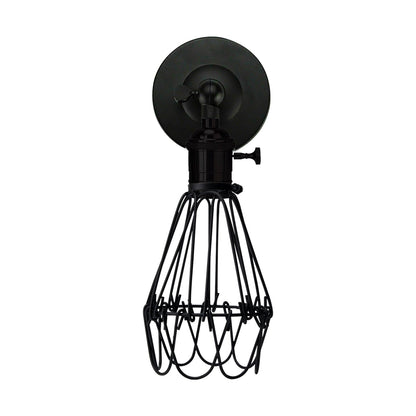 Kreative Retro Industrial E27 Wandleuchte Nordic Water Lilly Shaped Guard Wall Light aus Schmiedemetall