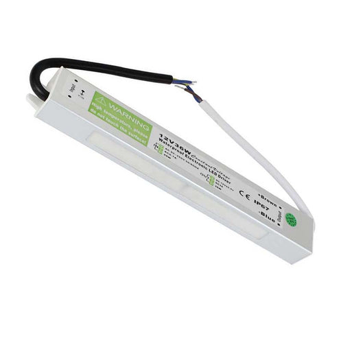 Driver LED impermeabile IP67 da 12 V – Alimentatore a tensione costante da 36 W ~ 1095
