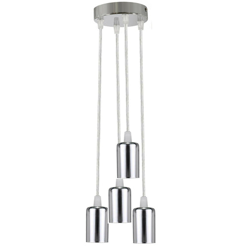 Lampadario a LED a 4 luci, cromato~1587