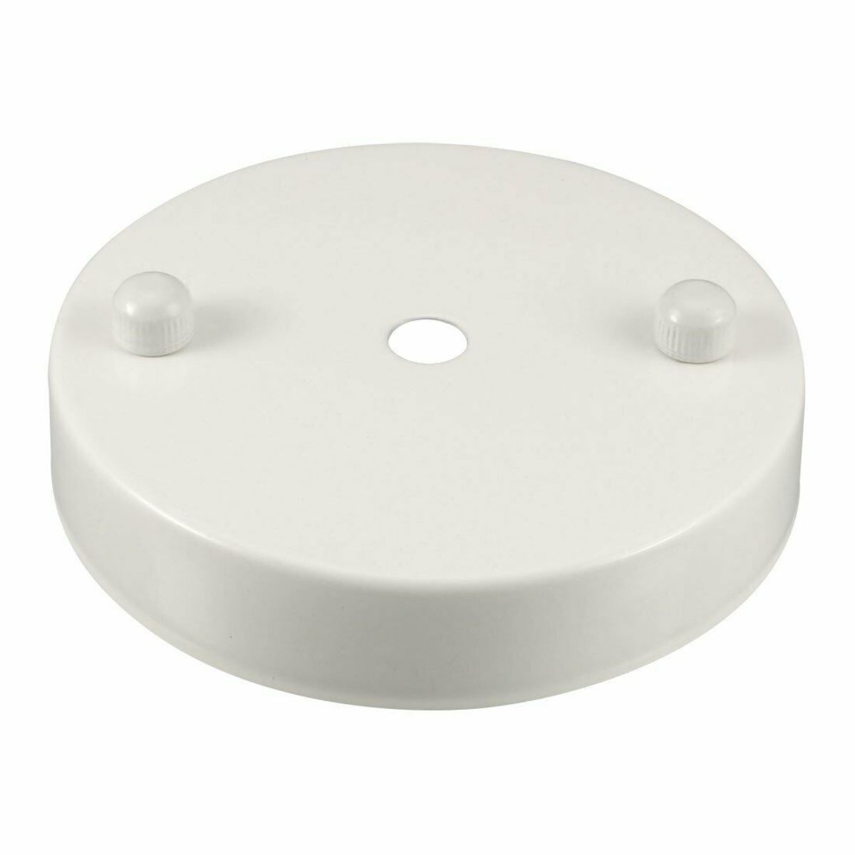 Weiße Farbe Single Point Drop Outlet Deckenhaken Ringplatte Perfekt für Flexkabel aus Stoff