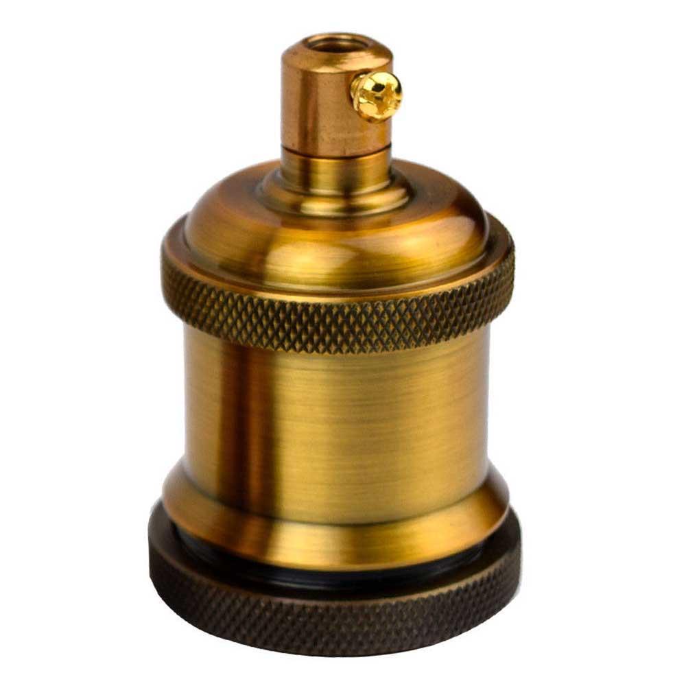 Gelbe Messing E27 Metall Lampe / Lampenfassung Ideal für Vintage Edison Glühlampen Antikes Metall