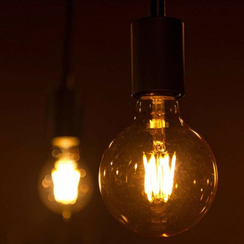 Vintage E27 LED Birnen G95 8W Bernstein dimmbar~1566