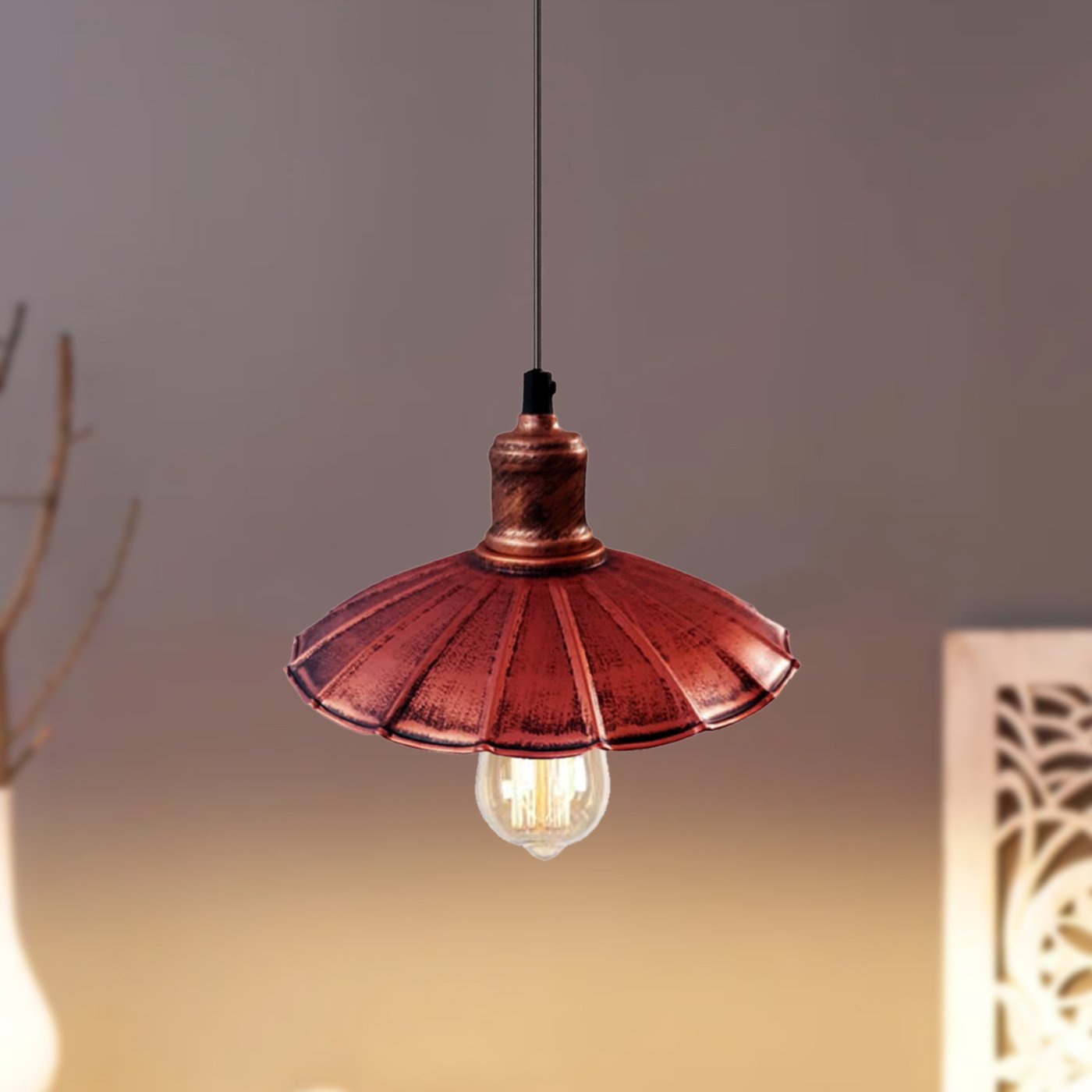  Retro Höhenverstellbar Pendelleuchte E27 Küchenlampe